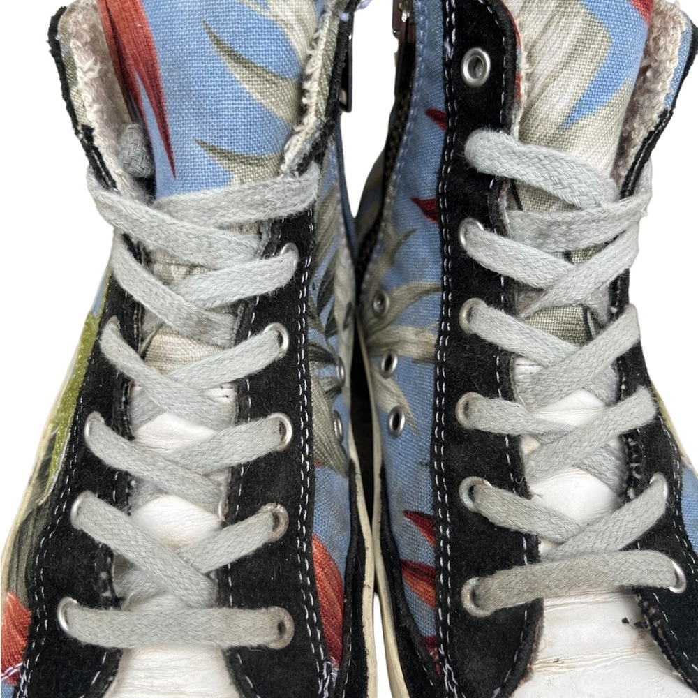 RARE Golden Goose Deluxe Brand Kids Mid Star Sneakers Tropical Summer Size 31 - Picture 5 of 11